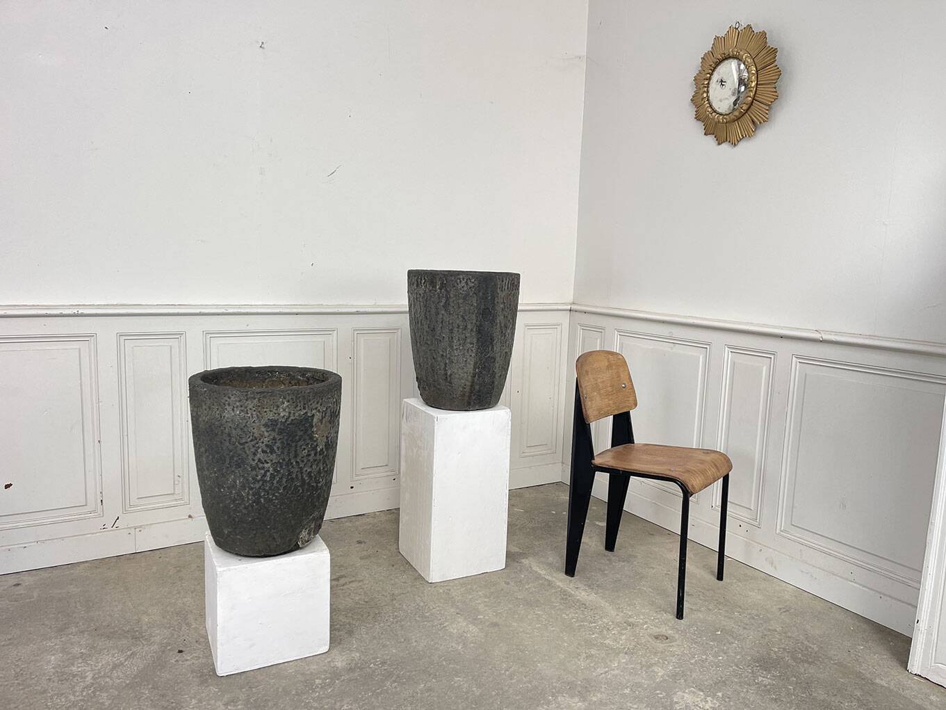 Two foundry crucibles 1950