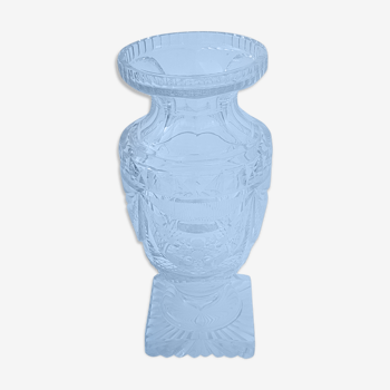 Vase cristal taillé forme Médicis