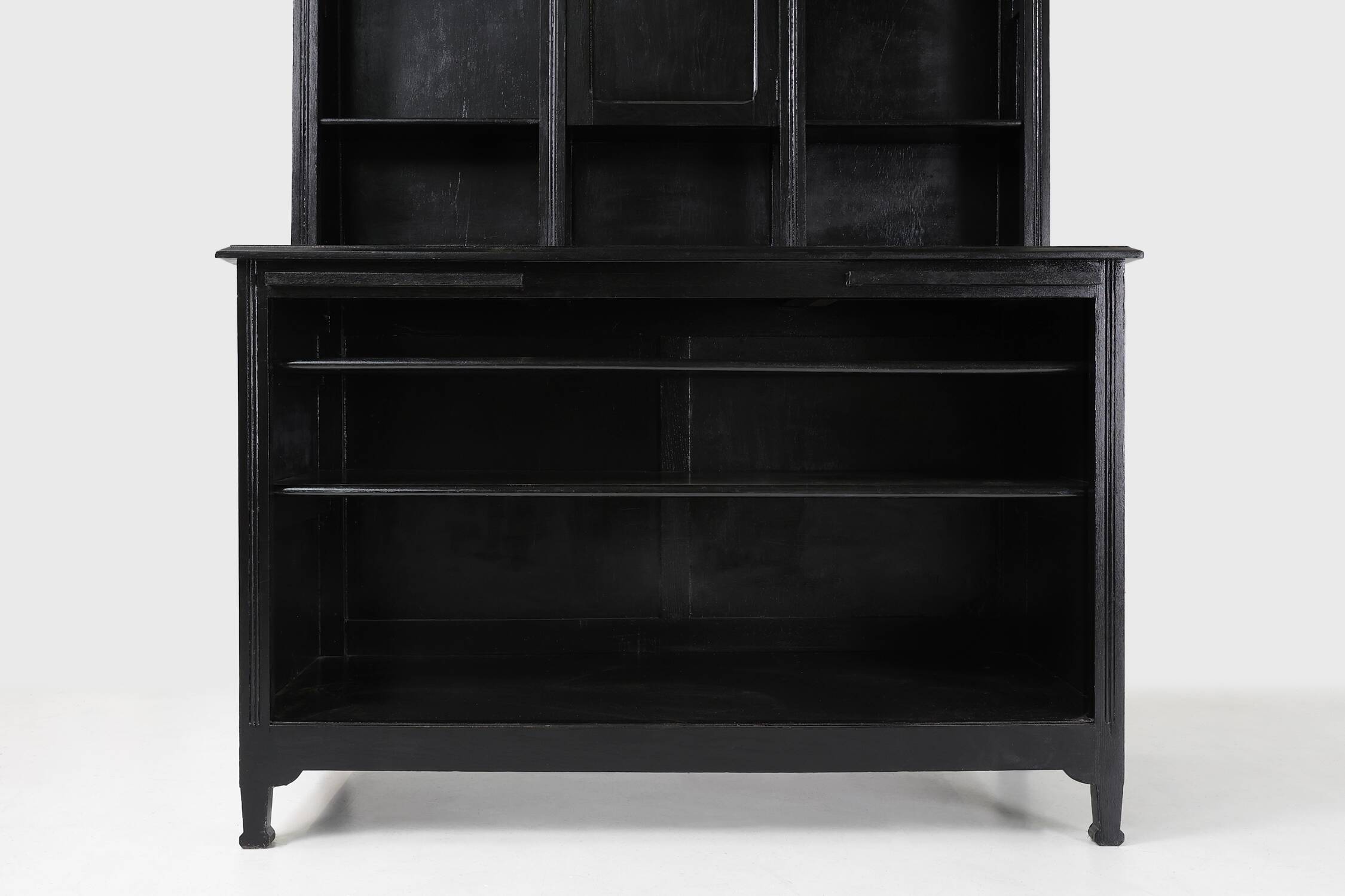 Impressive Art Nouveau Farmacist Cabinet in oak, France ca. 1910