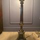 Silver-plated candle holder lamp - 19th century - antique
