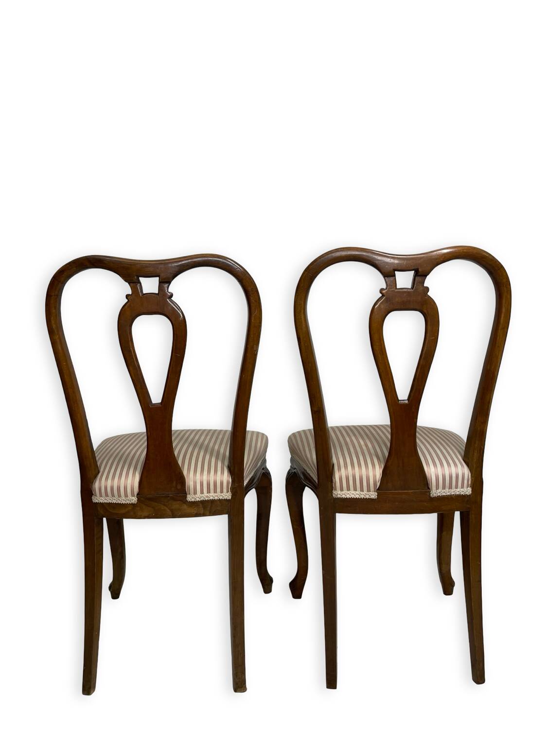 4 chaises de salle à manger en noyer, années 1950.