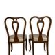 4 chaises de salle à manger en noyer, années 1950.