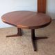 Round teak table with star base, 1960s, extendable.