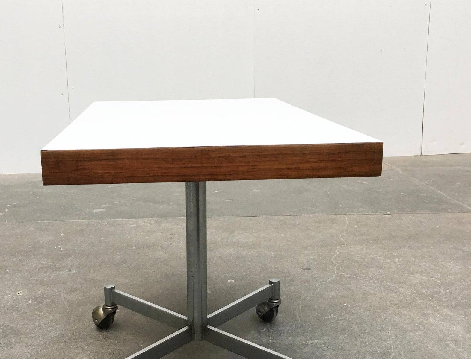Side table in metal and wood by Artifort, 1960s