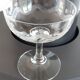 Set of 9 champagne glasses in crystal engraved XIXth