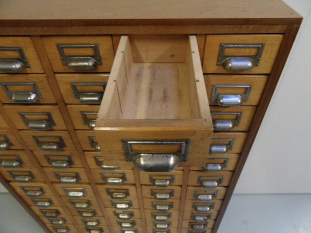 Vintage apothecary cabinet with 65 drawers
