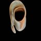 Glazed stoneware vase signed Marc Delattre, ceramicist.