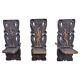 Antique carved wood Stargazer chair from the 1890s.