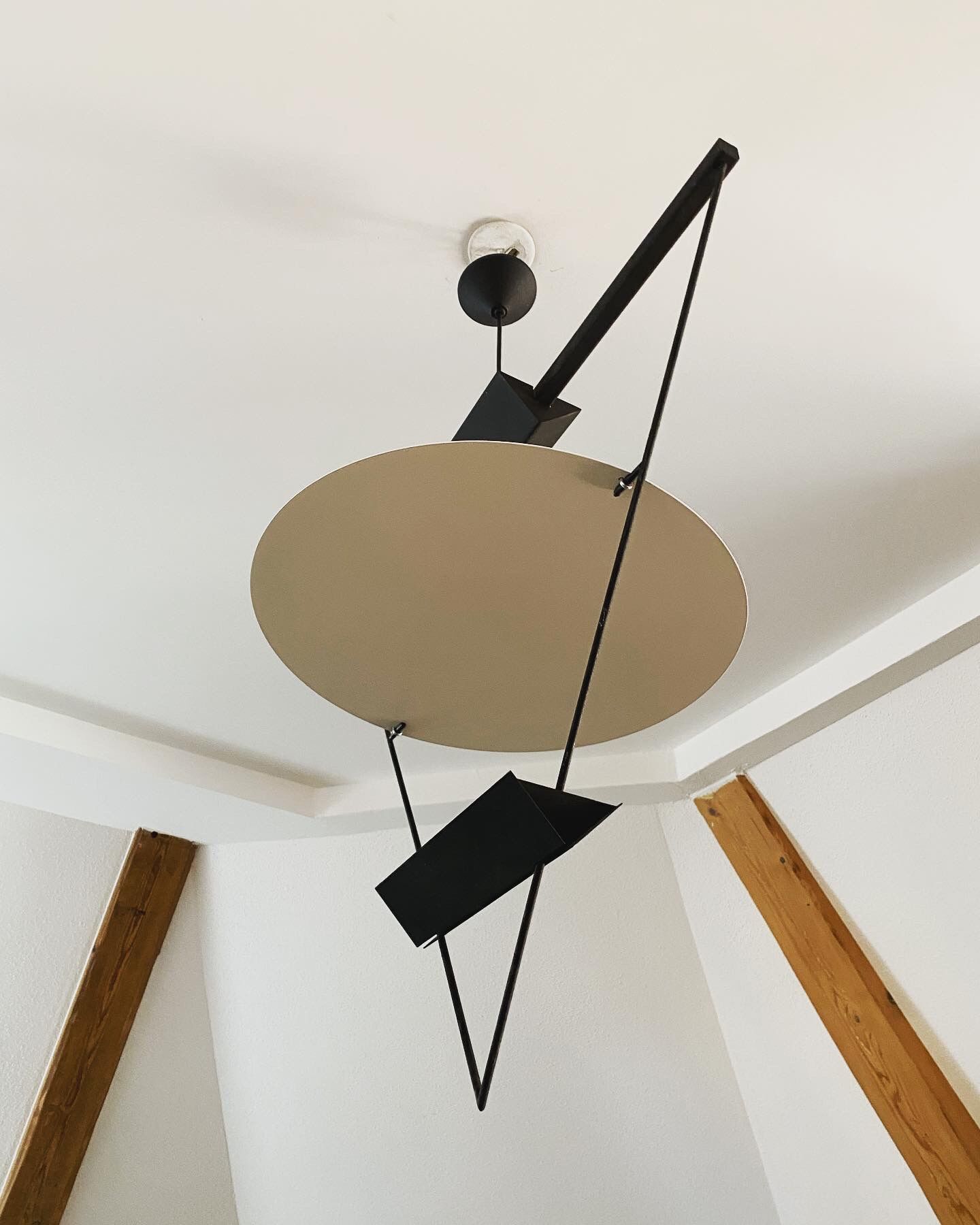 Lamp Italian design inverted triangle Mario Botta year 80