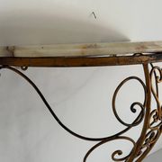 Console murale flottante en fer forgé du milieu du siècle, 1950, Italie
