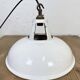 Industrial White Enamel Factory Pendant Lamp from Thorlux, 1960s