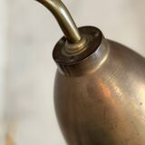 Vintage brass articulated wall lamp Scandinavian style