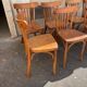 7 chaises bistrot vintage style Thonet Baumann
