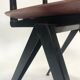 Lot of 4 vintage school chairs Galvanitas S16 Netherlands