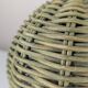 Organic Modern Mario Lopez Torres Style Green Rattan Lamps 1980s