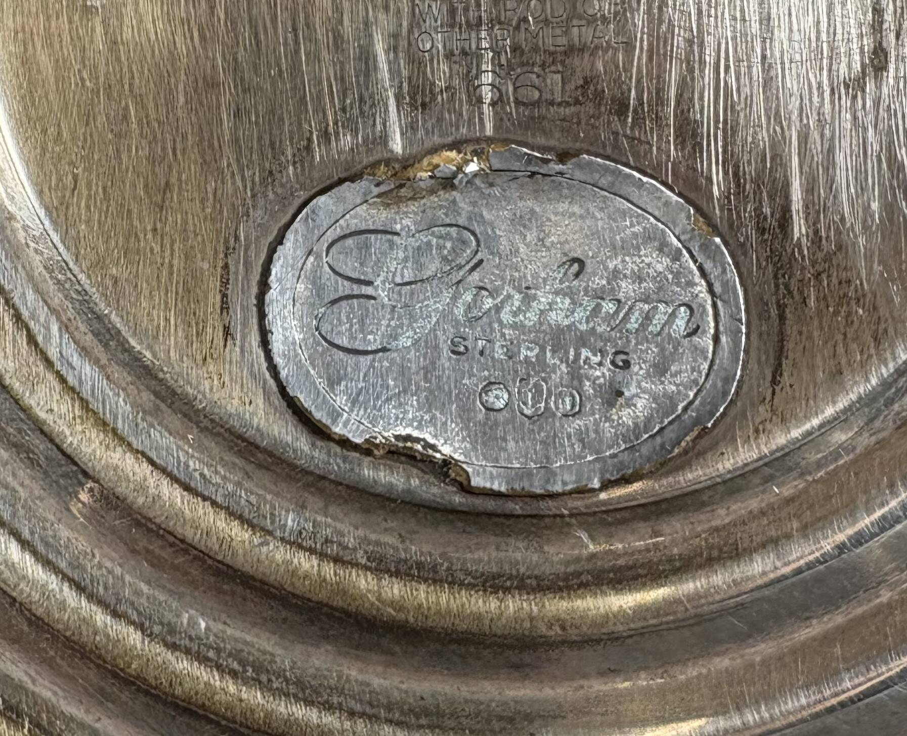 Pair of 925 American silver candlesticks