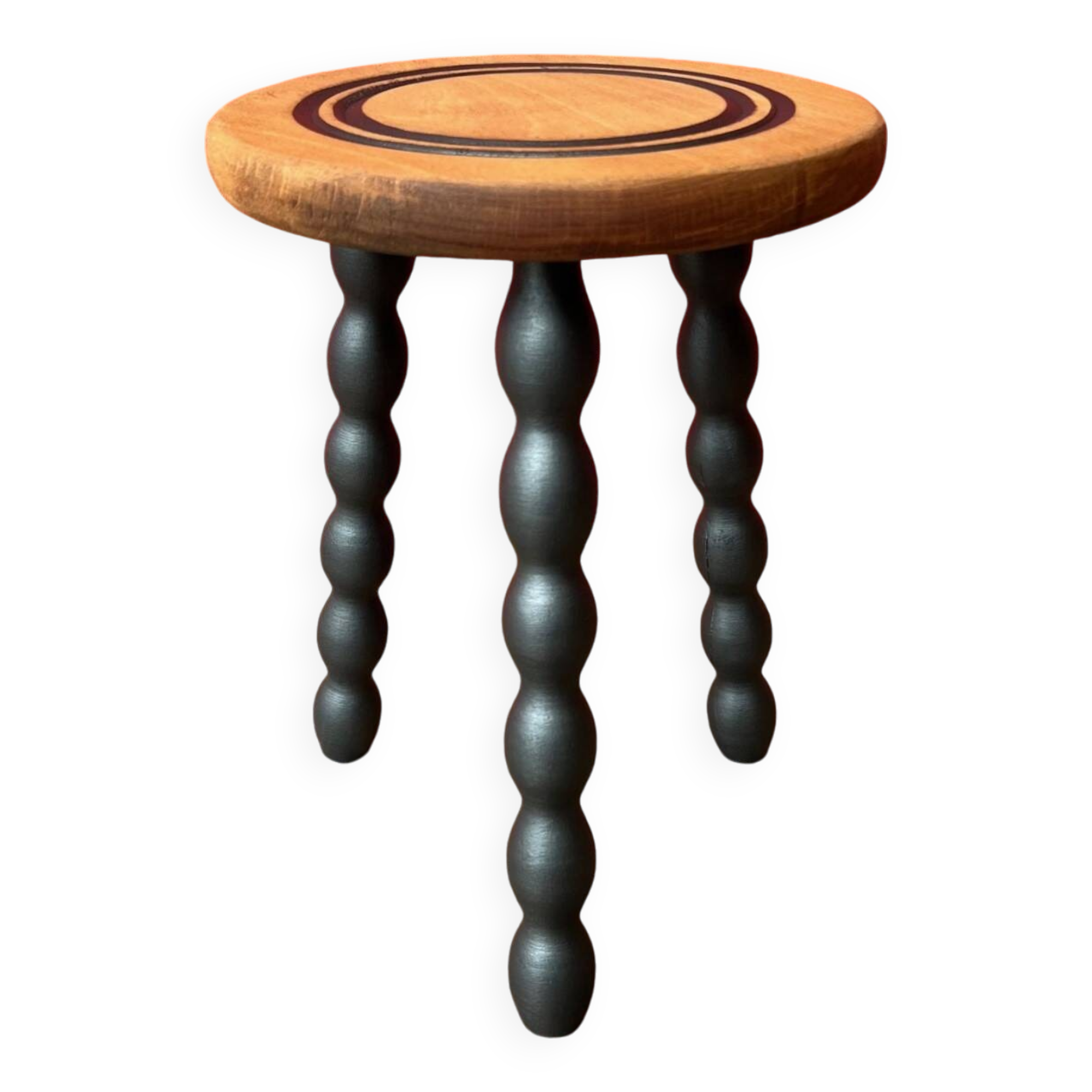 Wooden tripod stool