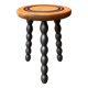Wooden tripod stool