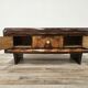 Tuscan Art Decò dressing table from the 1940s in walnut burl