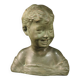 Sculpture en terre cuite d'un buste d'enfant