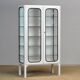 Vintage iron and glass medicine cabinet, 1970s