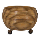 Support de plante en bambou au design italien vintage des années 1960
