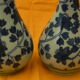 Pair of Asian porcelain vases. Blue décor.