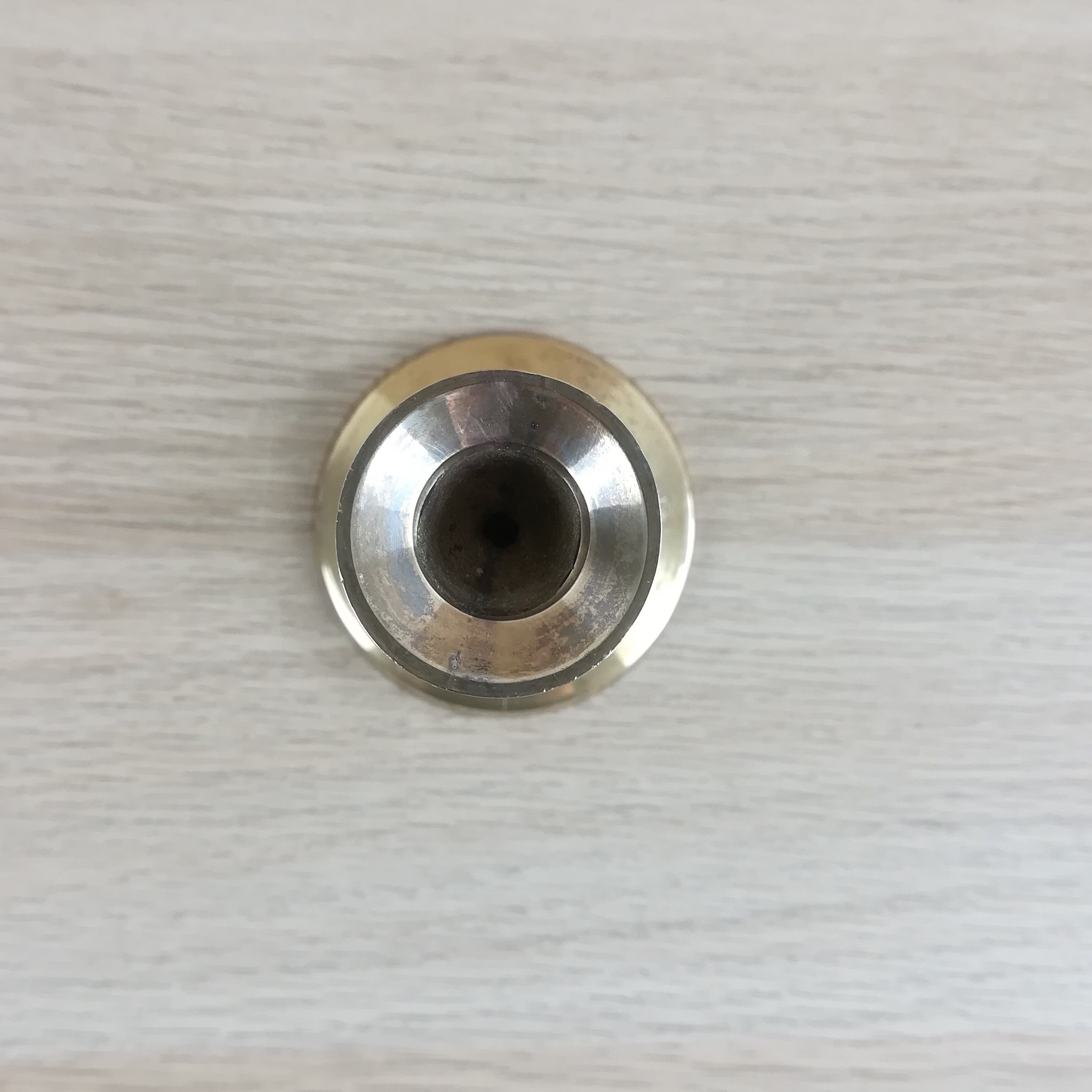 Brass candle holder H13cm