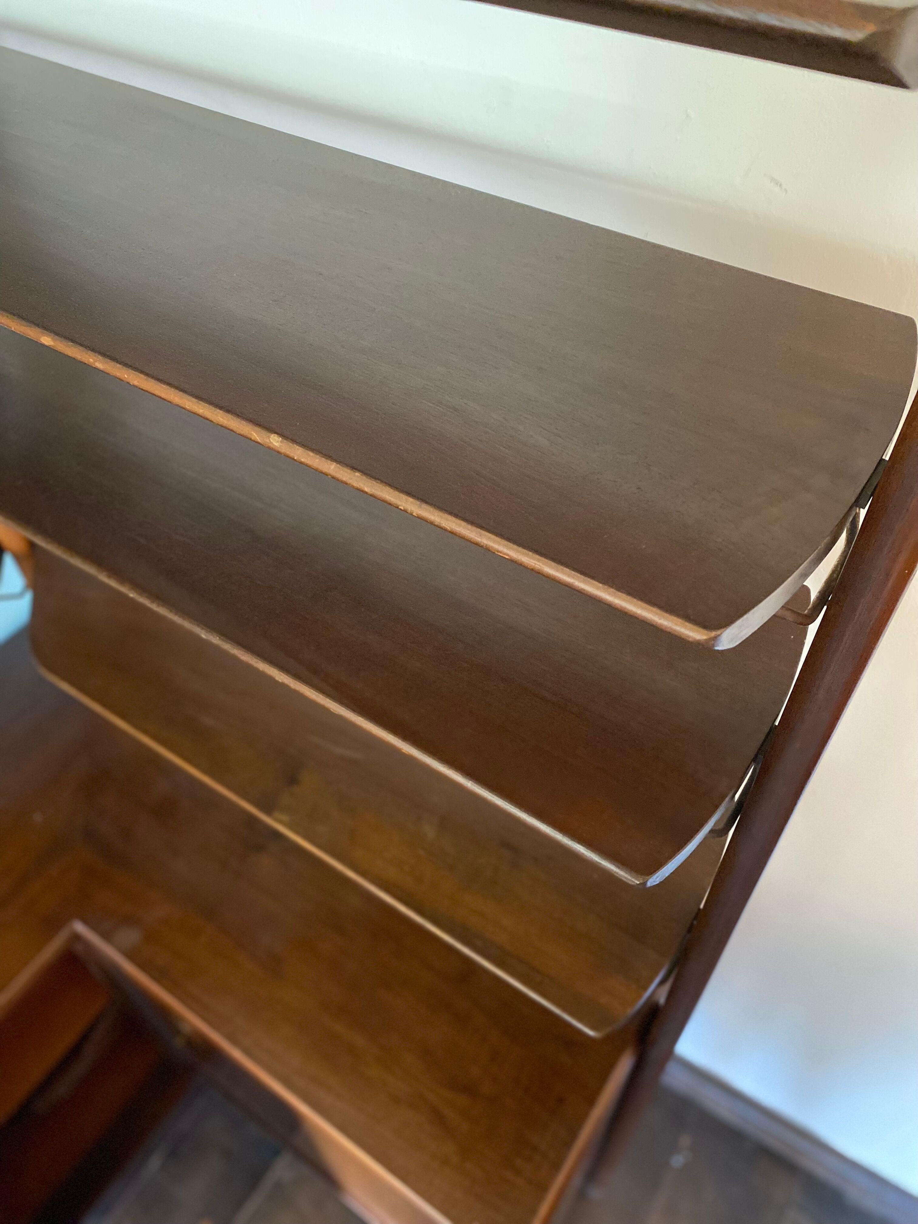 Mid century modern dutch corner wall unit