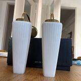 50s Opaline wall lights