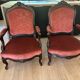 Paire de 2 Fauteuils Cabriolets de style Louis XV