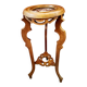 Antique stool in beech and marble