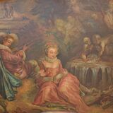 Patinated Louis XV style trumeau