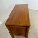 Antique solid elm chest of drawers, French design from the 60s, Maison Regain vintage