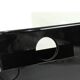 Black plexiglass magazine rack / vintage / 1980s