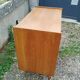 Commode en rotin ancien vintage pieds compas