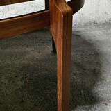 Vintage convertible teak table