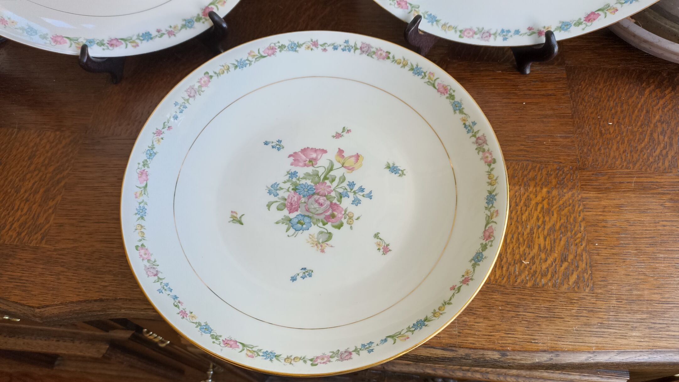 3 serving dishes in Limoges porcelain - Porcelaine limousine