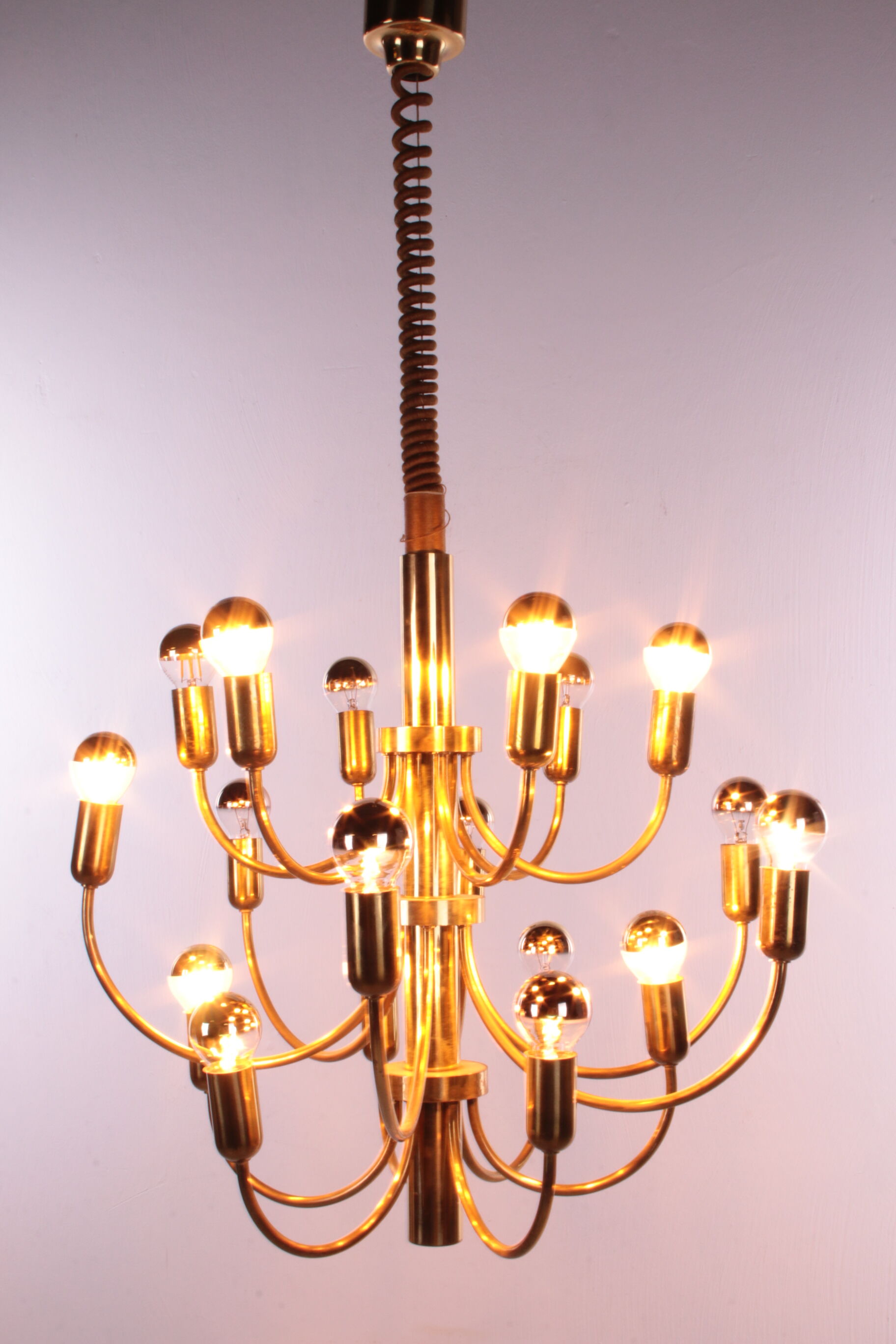 Sciolari Pendant lamp for Boulanger with 18 lights, 1960
