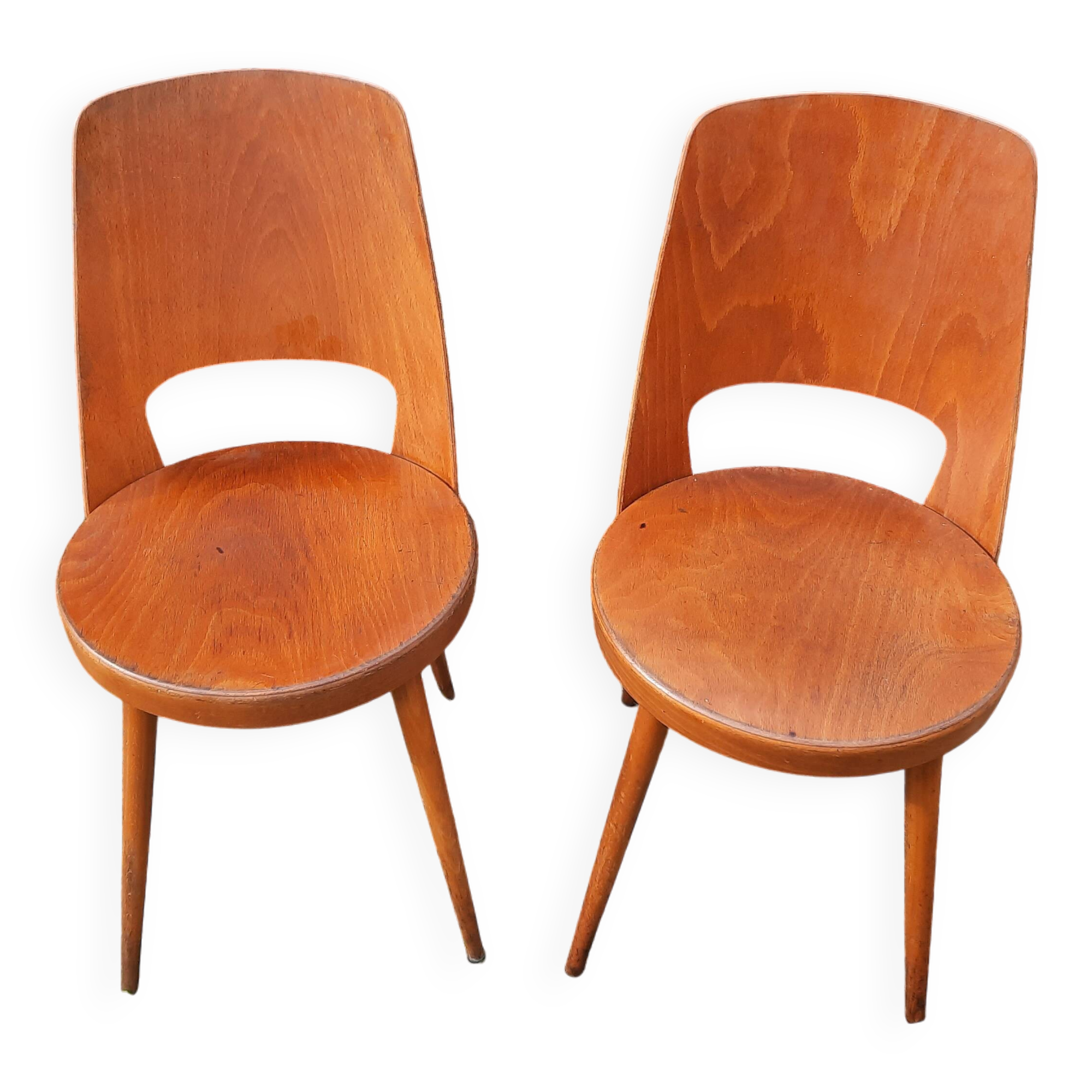 Paire de chaises Baumann modèle "Mondor"