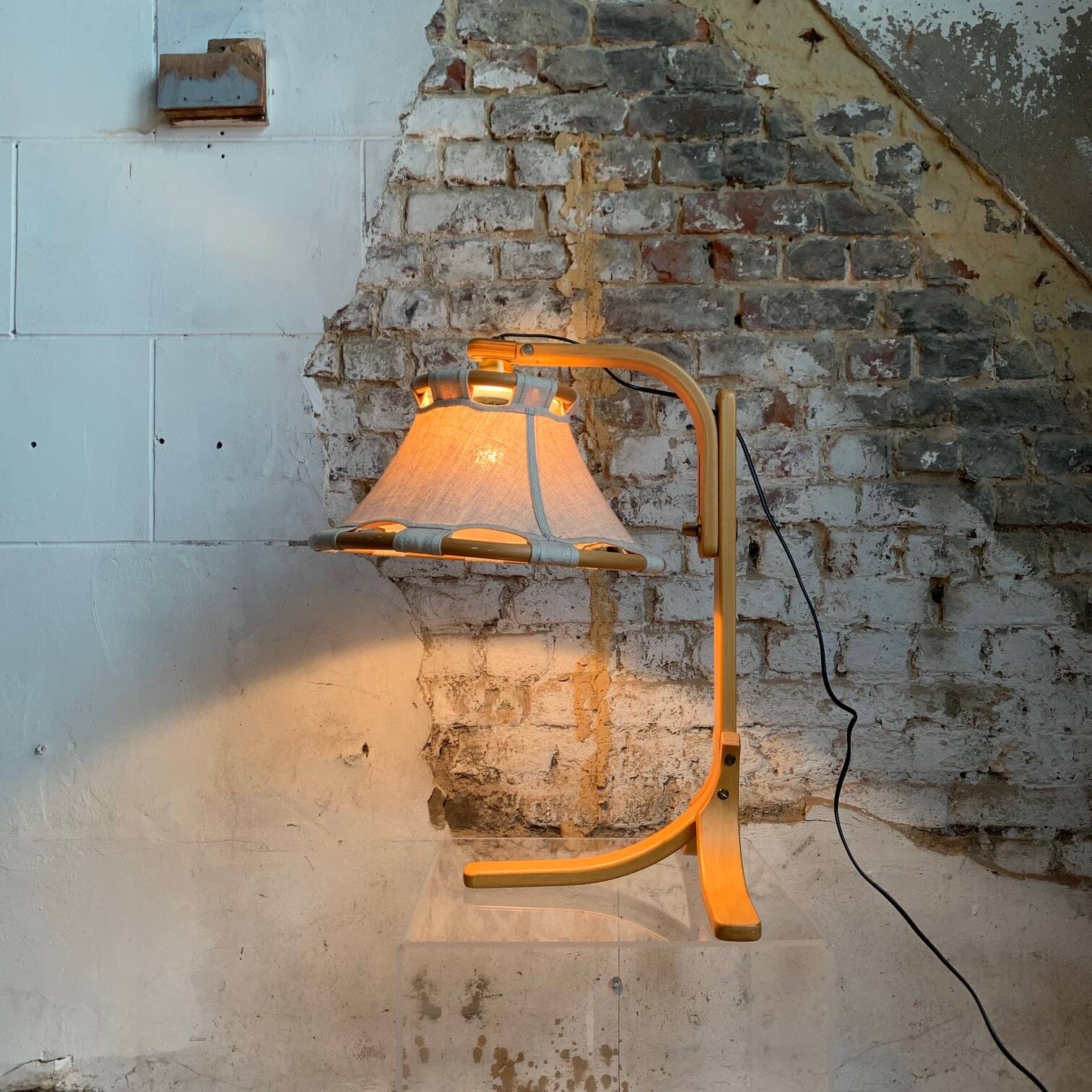 Rare “Anna” Table Lamp by Anna Ehrner for ateljé Lyktan, Sweden, 1970s