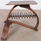 Tabouret à chaussures antique Art Nouveau Jugendstil incurvé et plié, vers 1895