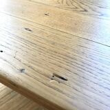 Farm table in raw wood