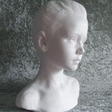 Bust girl with braid