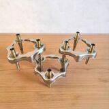 3 bougeoirs design années 70