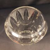 Chiseled glass pitcher