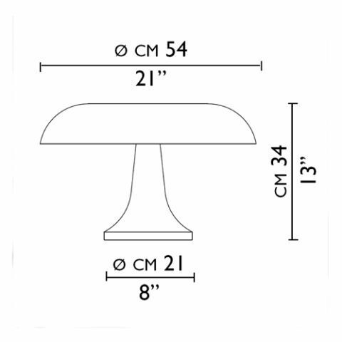 Lampe de table Nesso Orange de Giancarlo Mattioli pour Artemide