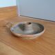 Ceramic cellar rat candle holder signed