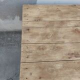 Black patinated old farmhouse table