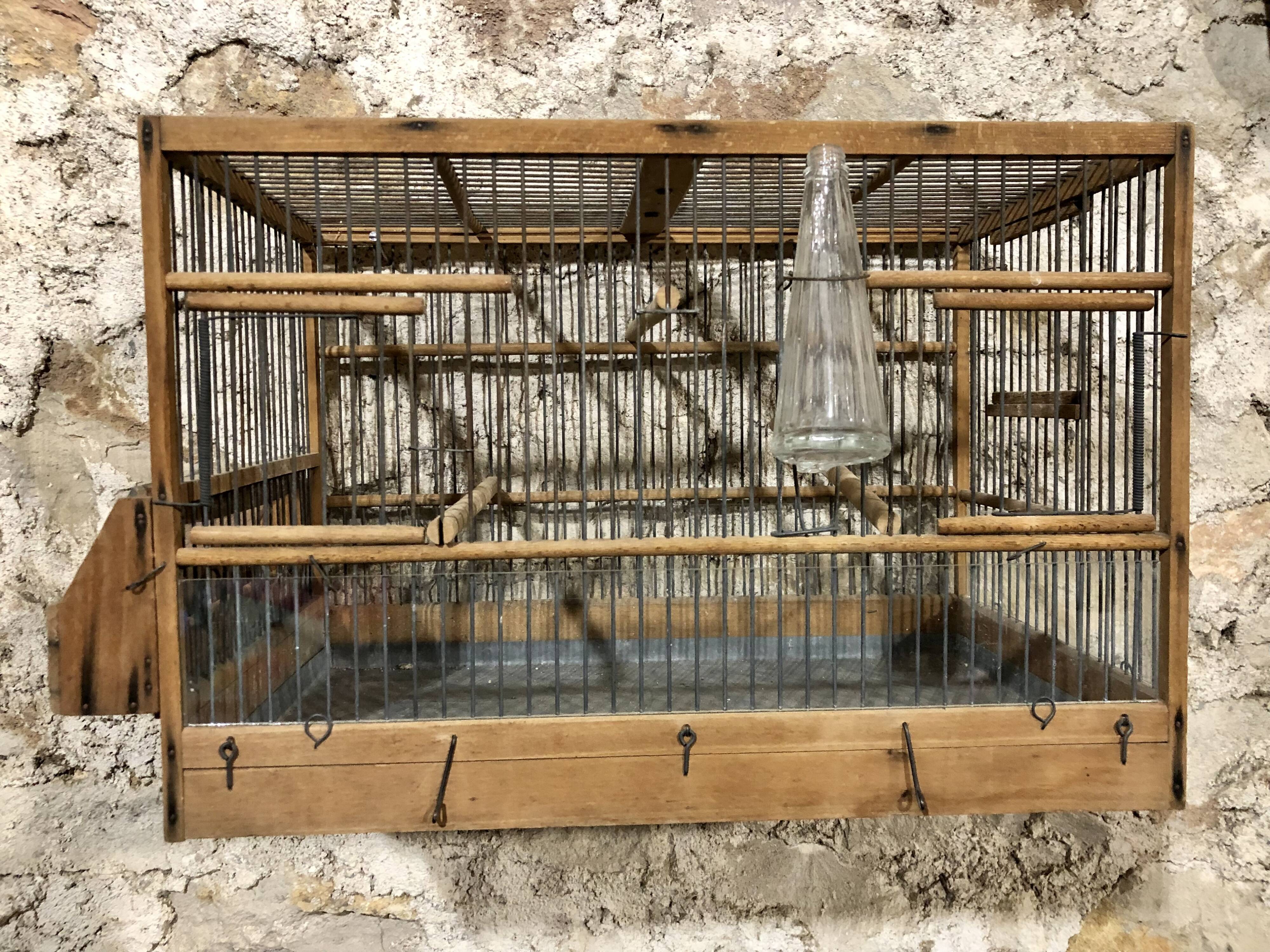 Old wood bird cage